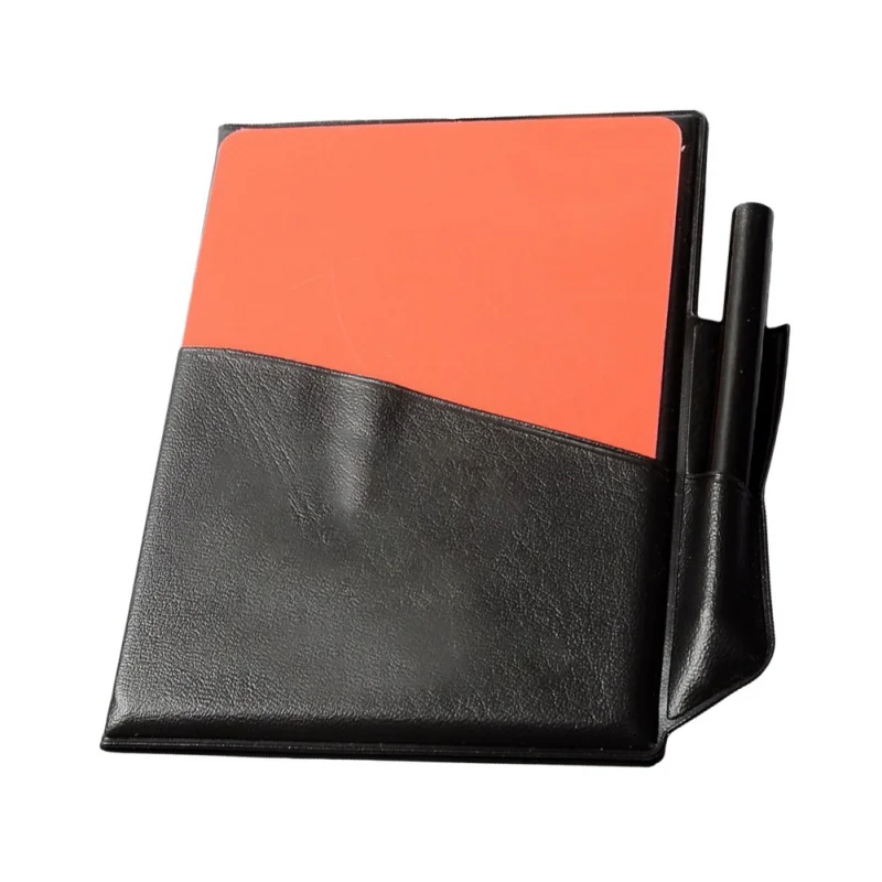 Футбольный судья красный желтый карточный карандаш спортивный блокнот