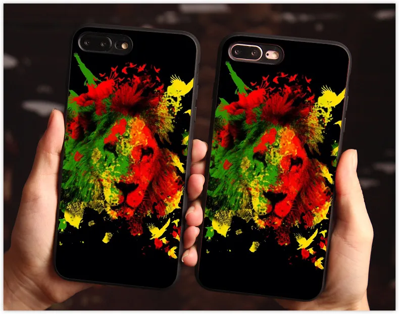 Боб Марли Лев раста Лев регги силиконовый чехол для телефона для iPhone X XS XR XSMAX 6 7 8 Plus 11pro для samsung Galaxy s7 s8 s9 plus - Цвет: 15575