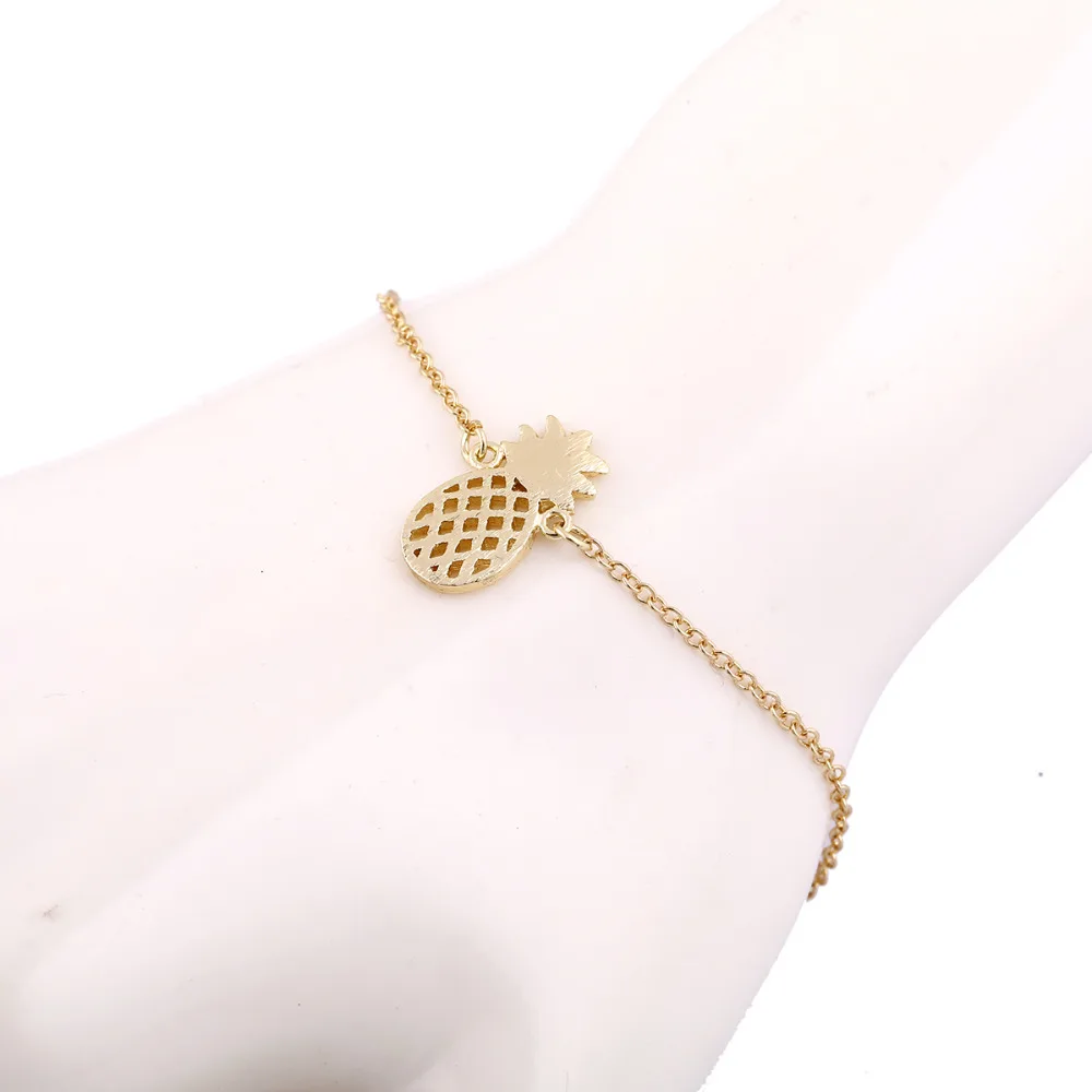 Женский браслет Shuangshuo модный с ананас цепью рисунком ананаса Рождественский