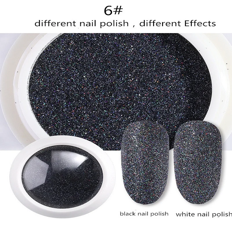 1 коробка Fine-Ultra Fine Fairy Dust белый Радужный косметический Блеск Shimmer эффекты для украшения ногтей Блеск для ногтей - Цвет: 6