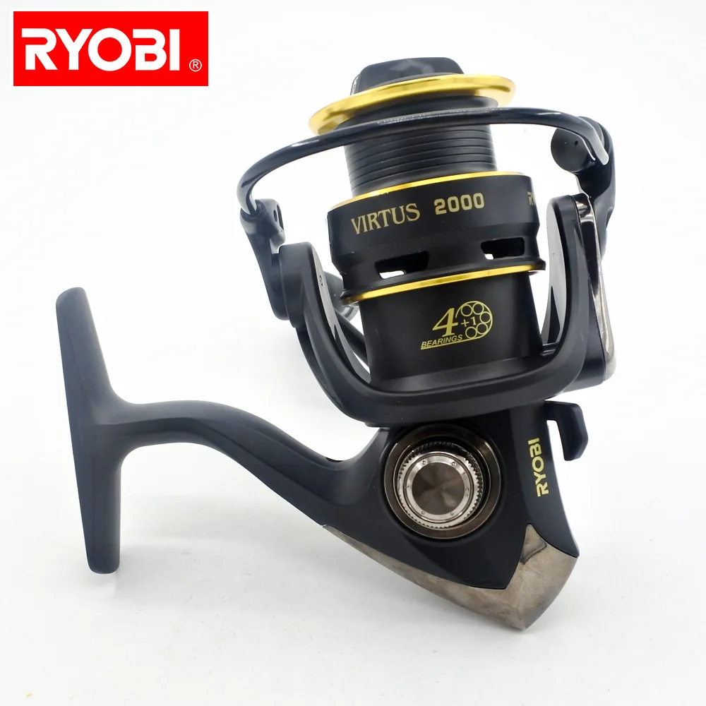 RYOBI оригинальная Рыболовная катушка VIRTUS спиннинговая 4 + 1 подшипники 5 0: 1/5. 1:1