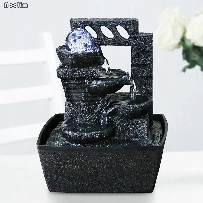 Простой геометрический декоративный водяной фонтан для гостиной фэн шуй поделки
