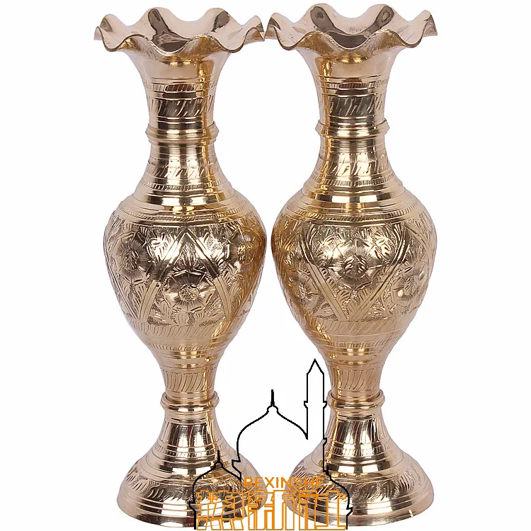 Импортная из Индии медная бронза ручная резная ваза характеристики подарки