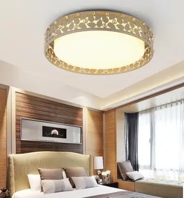 Круглый светильник для спальни светодиодные потолочные светильники простой