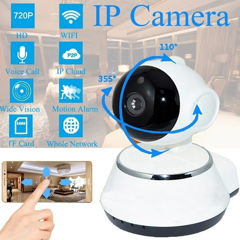 IP-камера видеонаблюдения 720P HD Wi-Fi ночное видение | Безопасность и защита
