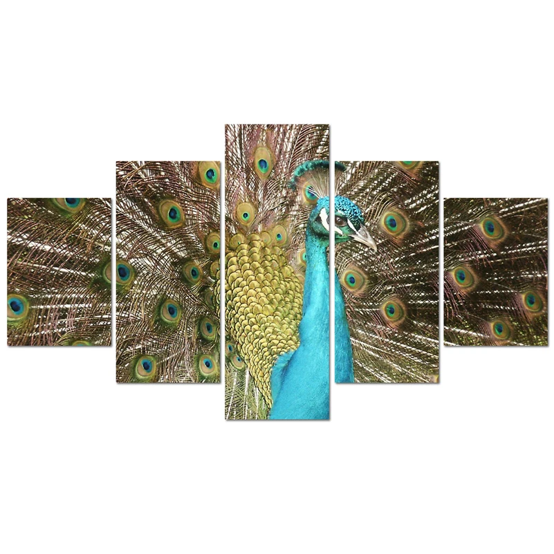 Красивые настенные картины домашний декор Павлин холст живопись каллиграфия