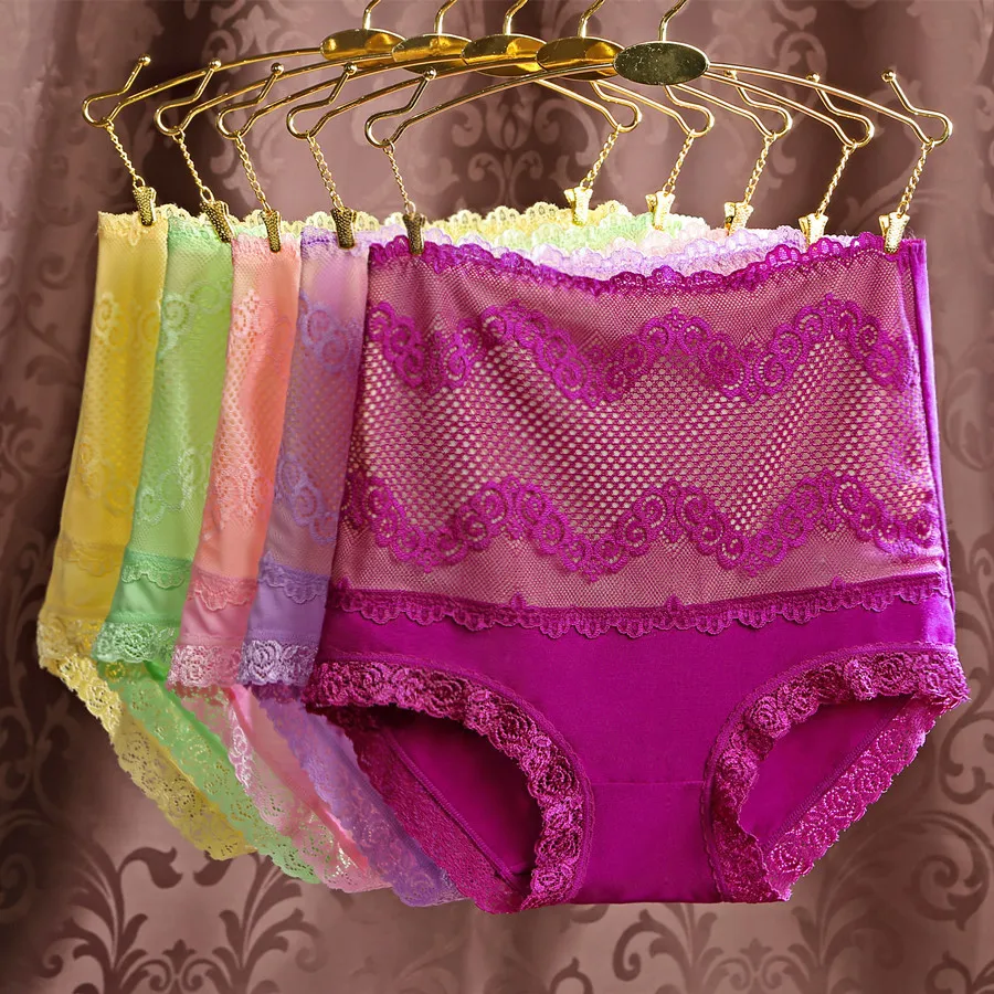 Высокое качество 3 шт./лот продажи Высокая Талия Нижнее Бельё для девочек Для