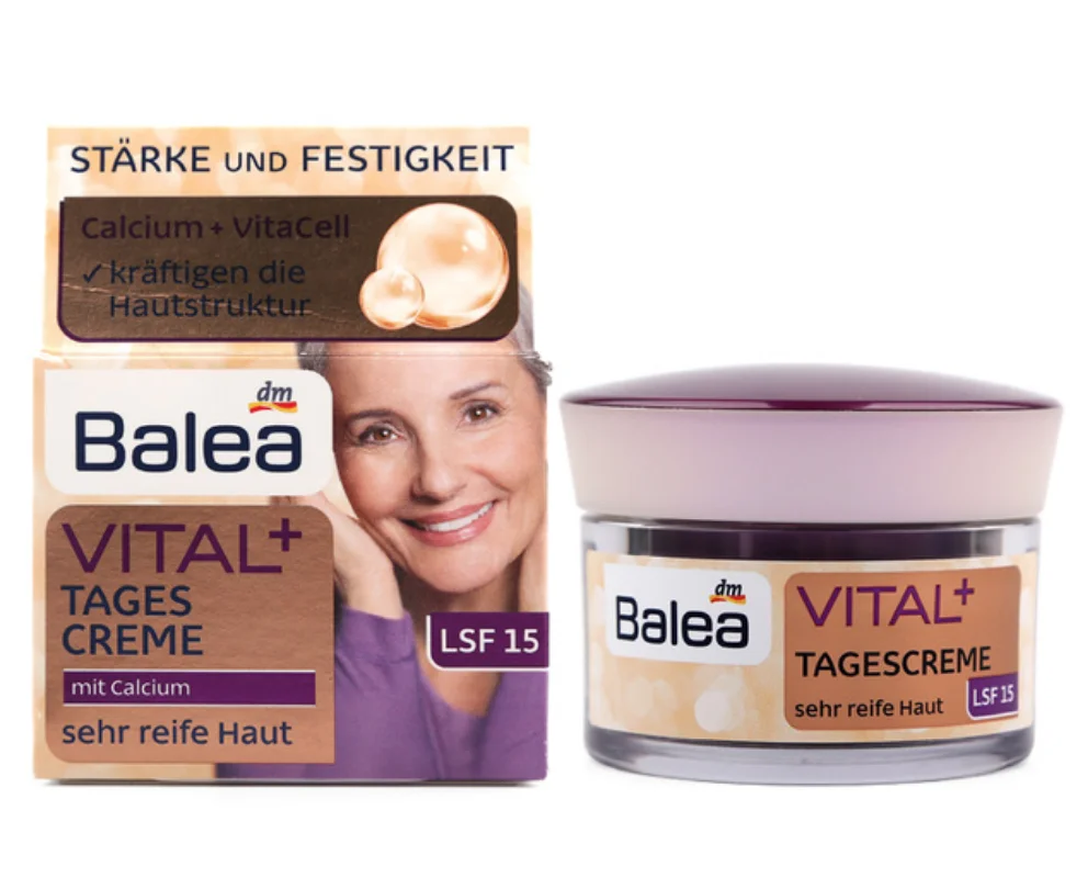 Balea VITAL + LSF15 дневной крем для очень взрослой кожи 55 70лет анти средство против