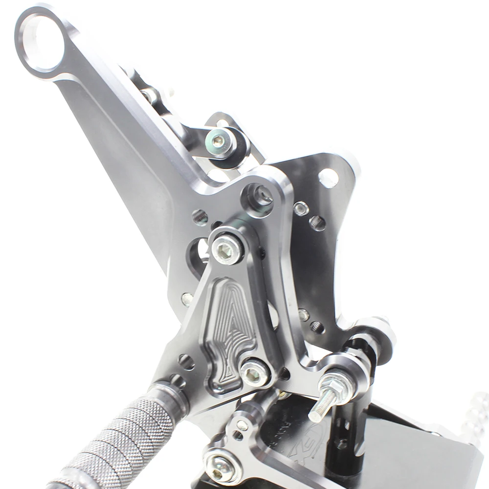 CNC Алюминий Регулируемый мотоцикл Rearsets подножки набор педали для ног DUCATI Diavel 2016