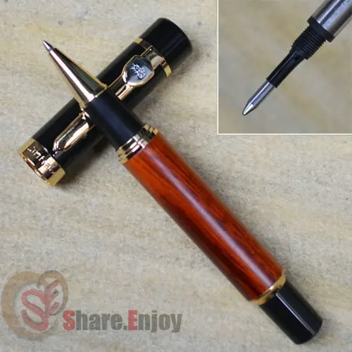 JINHAO 650 черная шариковая ручка из розового дерева|pen 0.1|pen roller ballpen ball pen |