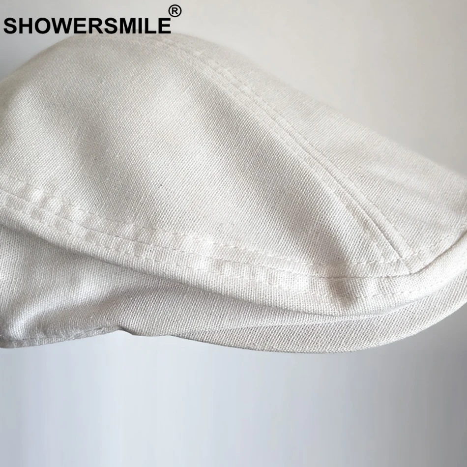 SHOWERSMILE, берет, женская, льняная, простая, утконоса, плоская кепка s, мужская, верблюжья, Классическая, Гэтсби, плюща, Кепка унисекс, одноцветная, летняя, Ретро стиль, таксистка, Кепка