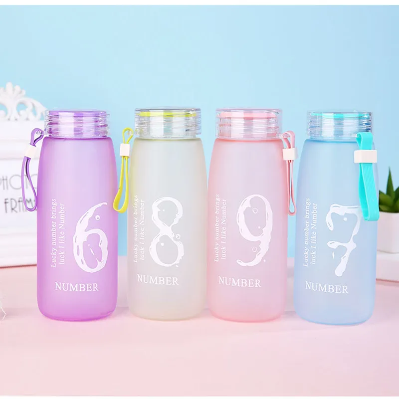 500 мл креативная бутылка для воды красочный портативный герметичный спортивный