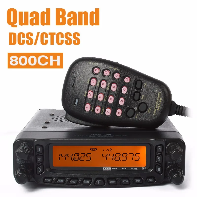 HYS TC 8900R двухстороннее радио 27/50/144/430 мГц QUAD BAND трансивер автомобилей мобильной