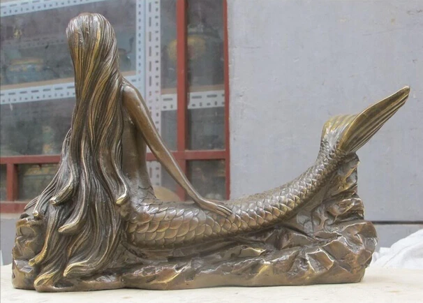 Бир 006356 13 &quotДания миф Бронзовый море горничной Русалочка НА Статуя Каменная Рыба