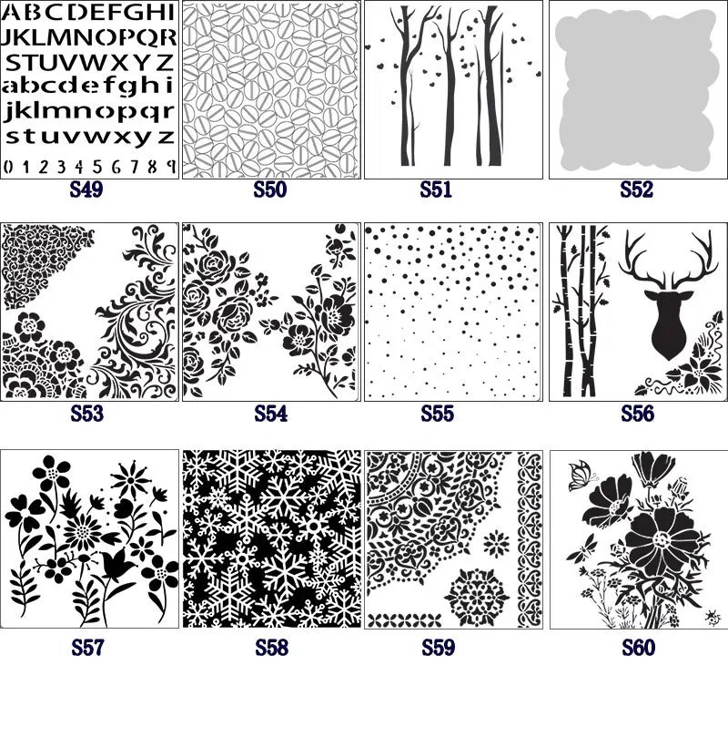 

Vintage Layering Stencils for Diy scrapbook coloring,painting stencil,home decor diy etc. Product image