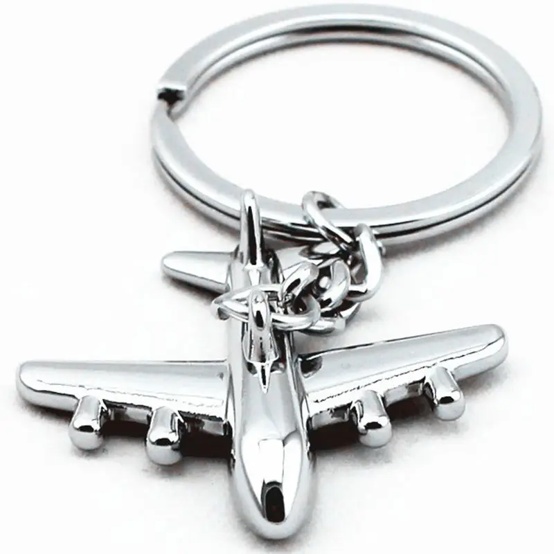 

Popular Keyring Mini Air Plane Metal Alloy Keychains Creative Gift Keyfob For Men Women Key Ring Chain Wholesale Dropshipping