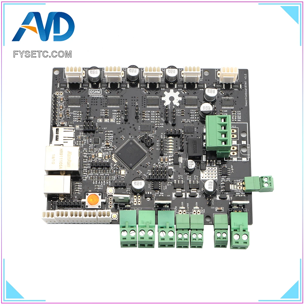 20 штук Smoothieboard 5XC V1.1 ARM материнской платы с открытым исходным кодом 32 бит LPC1769 Cortex M3