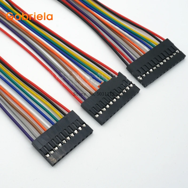 10 шт. 2 54 мм кабель Dupont 1P2 3 4 5 6 7 8 9 12 Pin|Соединители| |