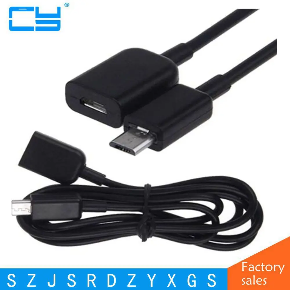1 м микро USB удлинитель папа к Micro usb Женский кабель для зарядки OTG адаптер телефона