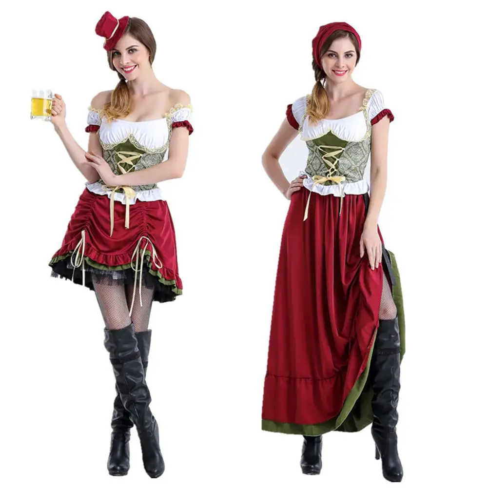 Женский костюм Oktoberfest мода для женщин фестиваль миди/длинное платье пивной сцена