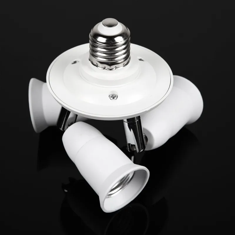 

Adjustable 3 in 1 Standard E27 Lamp Bases Light Bulb Splitter Adapter Holder Socket for Home Studio daylight bulbs