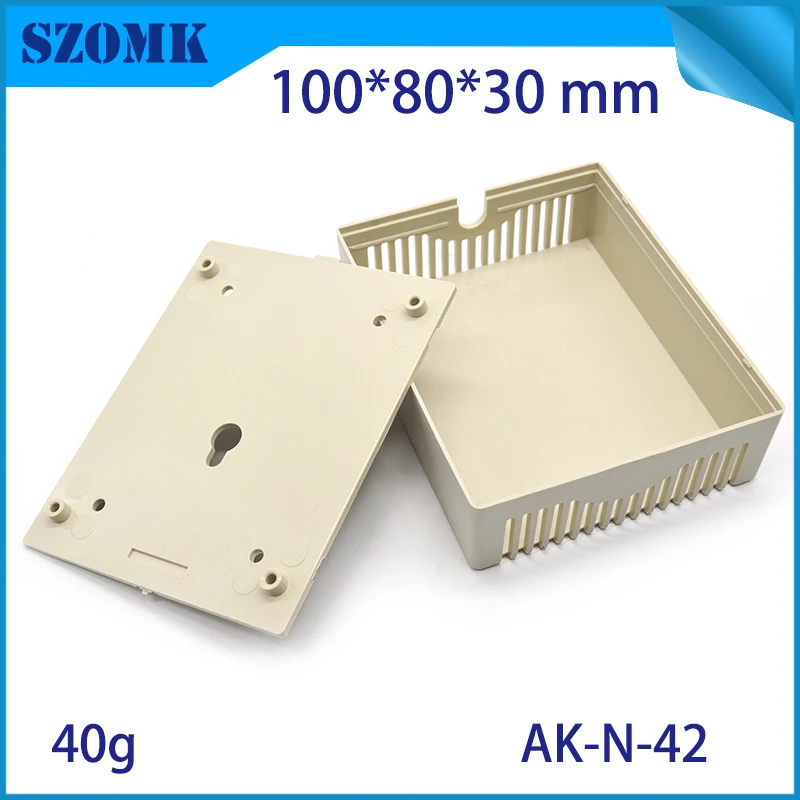 Настенный монтажный корпус из АБС-пластика для электроники 4 шт. 100*80*30 мм