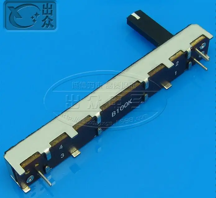 

[VK]SC4543N single mixer straight type potentiometer midpoint 60mm belt switch B100K