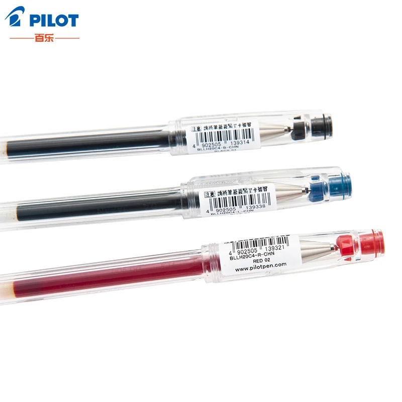 5 шт Япония PILOT BLLH-20C4 студенческий экзамен гелевая ручка HI-TEC 0 4 мм черного цвета |