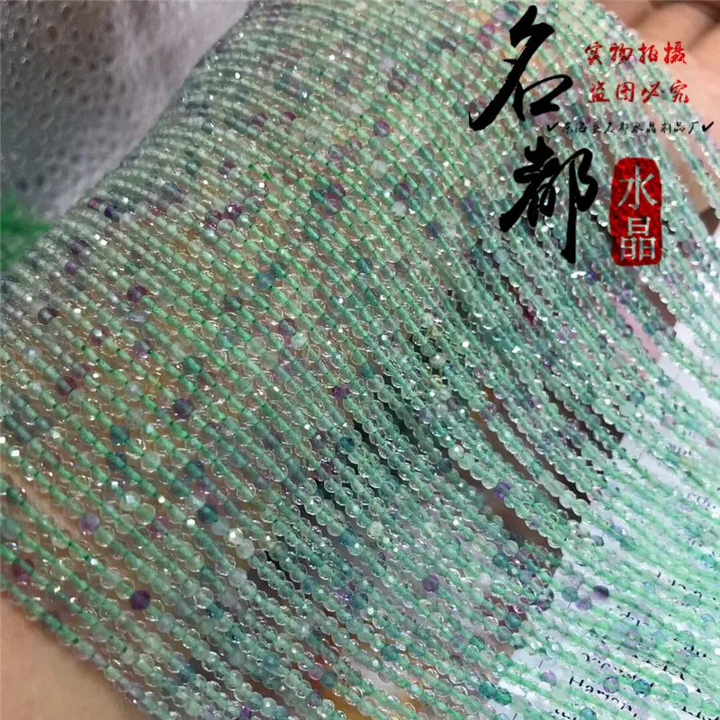 Оптовая продажа натуральный кристалл 2 мм цветной флюорит полуобработанный