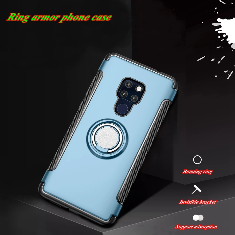 Противоударный чехол для huawei P20 lite Коврики 20 Pro P10 lite Honor 10 9 lite 8X8 7X P9 V10 Nova 3 3i играть P Smart держатель кольцо крышки