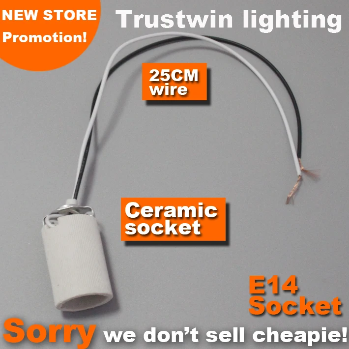 4 шт./лот E14 разъем с кабелем запасная часть огнестойкий держатель лампы конвертер