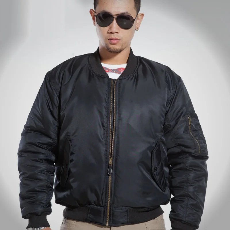 MA1 BOMBER JACKET Men Winter Army Air Force Pilot Fly Tactical Jacket Military Airborne Flight Warm Aviator Motorcycle Down Male|ma1 bomber jacket