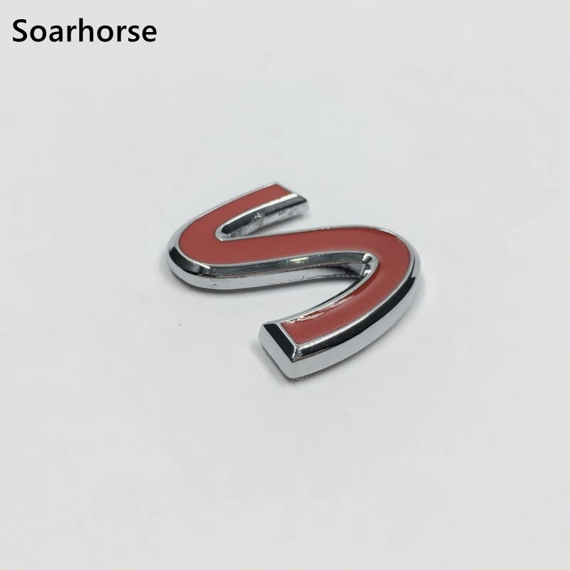 

New Style S Logo 3D Metal Sticker For Infiniti Q50 Q50L G37 G25 FX35 FX37 Car Fender Side Emblem Badge Decal