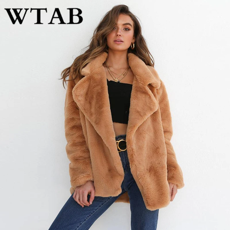 Женская джинсовая куртка WTAB теплая облегающая с отложным воротником и длинными