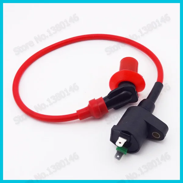 Красный 6 Pin Круглый AC CDI гоночный катушка зажигания коробка 3 электроды свечи A7TC