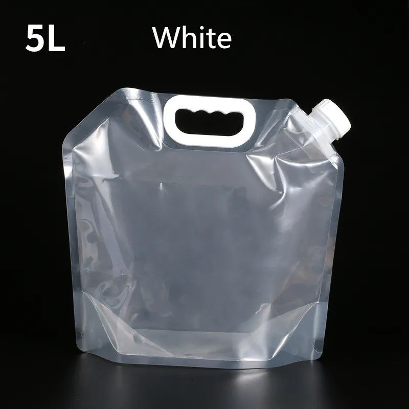 5L Outdoor Portable 5L 10L Large Folding Water Bag Car Water Storage Bag Emergency Water Storage Bag Camping Hiking Portable Bucket - Цвет: 5L