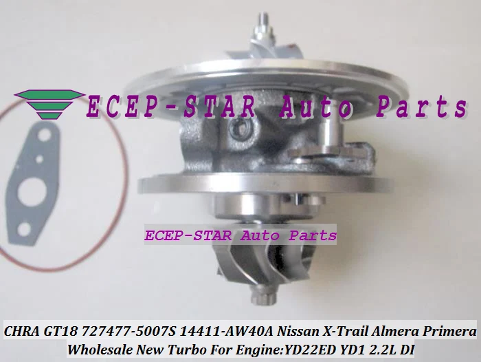 Картридж для турбокомпрессора GT1849V 727477 5006S 5007S Турбокомпрессор NISSAN X Trail Almera