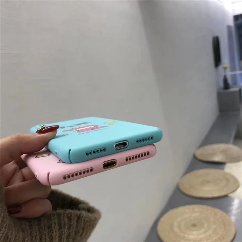 Чехол Sky Cloud Macaron с рисунком японских динозавров животных Розовый чехол для