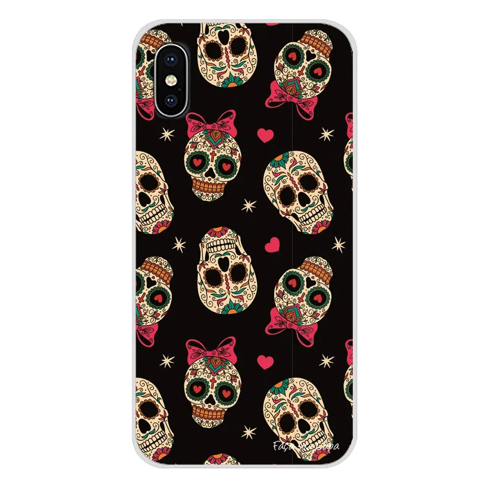 images 2 Для Apple iPhone X XR XS MAX 4 4S 5 5S 5C SE 6 6S 7 8 Plus ipod touch 5 6 Аксессуары чехлы для телефонов мексиканский сахарный череп - Цвет: images 2