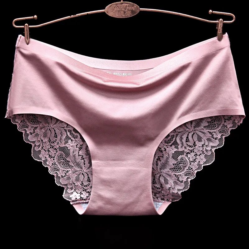 

Изысканные роскошные сексуальные кружевные женские трусики, Бесшовные дышащие элегантные женские трусики, нижнее белье средней талии, тон...