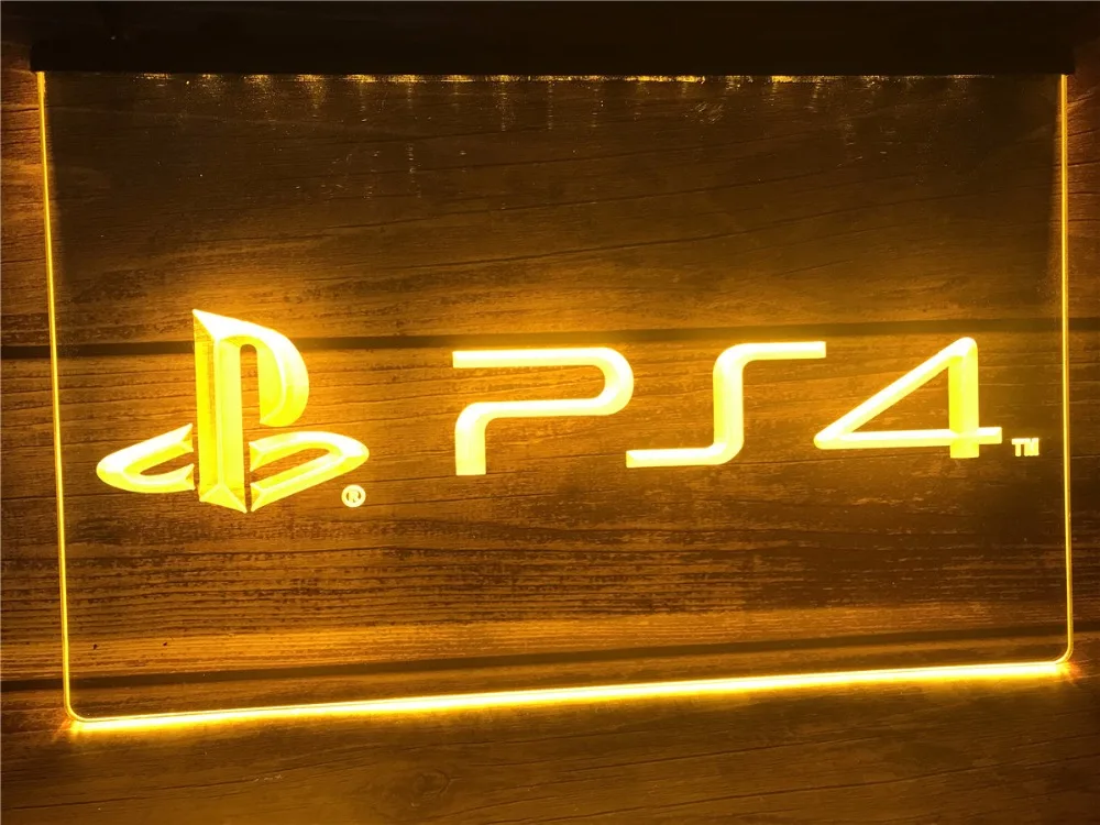 LH174 Playstation 4 PS4 светодиодный неоновый светильник знаки|Таблички и знаки| |