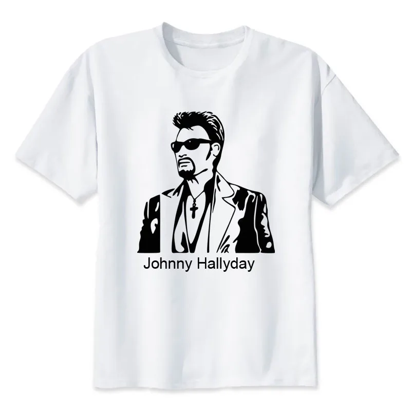 Футболка johnny hallyday rip Мужская футболка с музыкальным принтом Рок модная для мужчин