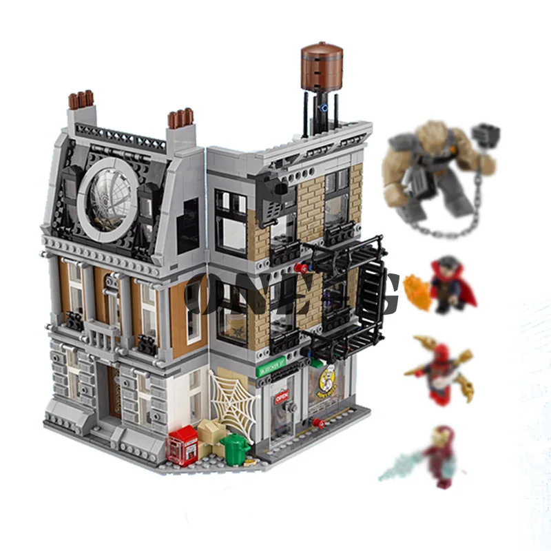 Совместимые legoingly Marvel 76108 строительные блоки 07107 1125 шт кирпичи Sanctum Sanctorum Showdo