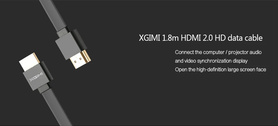 XGIMI аксессуары 1,8 м HDMI 2,0 Версия кабель для XGIMI H1/Z4 Аврора компьютер, ТВ коробка, ps4, xbox, проектор с HDMI выходом