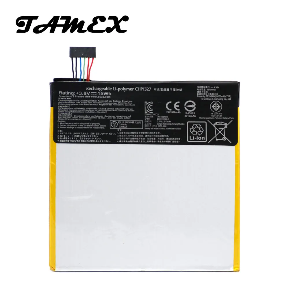 Сменный аккумулятор C11P1327 для планшета Asus Fonepad 7 FE170CG ME170C FE170 Fonepad7 K017 K012 3910 мАч