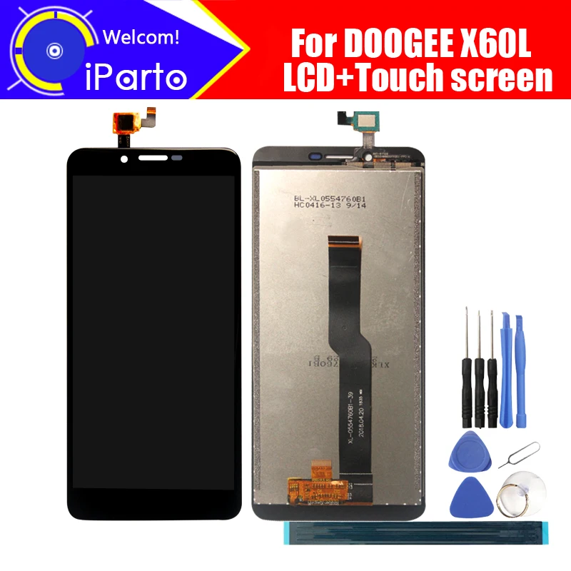 ЖК дисплей Doogee X60L 5 дюйма + кодирующий преобразователь сенсорного экрана в сборе