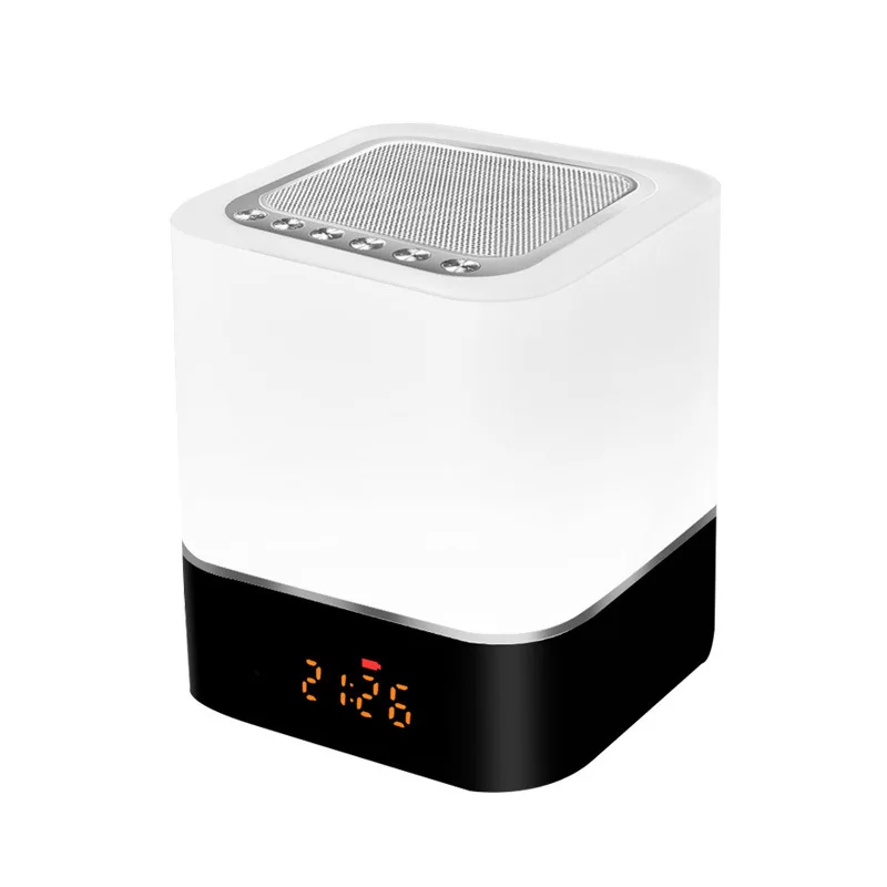 FM Radio Alarm Clock Wireless Bluetooth Speaker LED Digital Electronic Table Watch For Children Wake Up Light Nixie Night | Дом и сад
