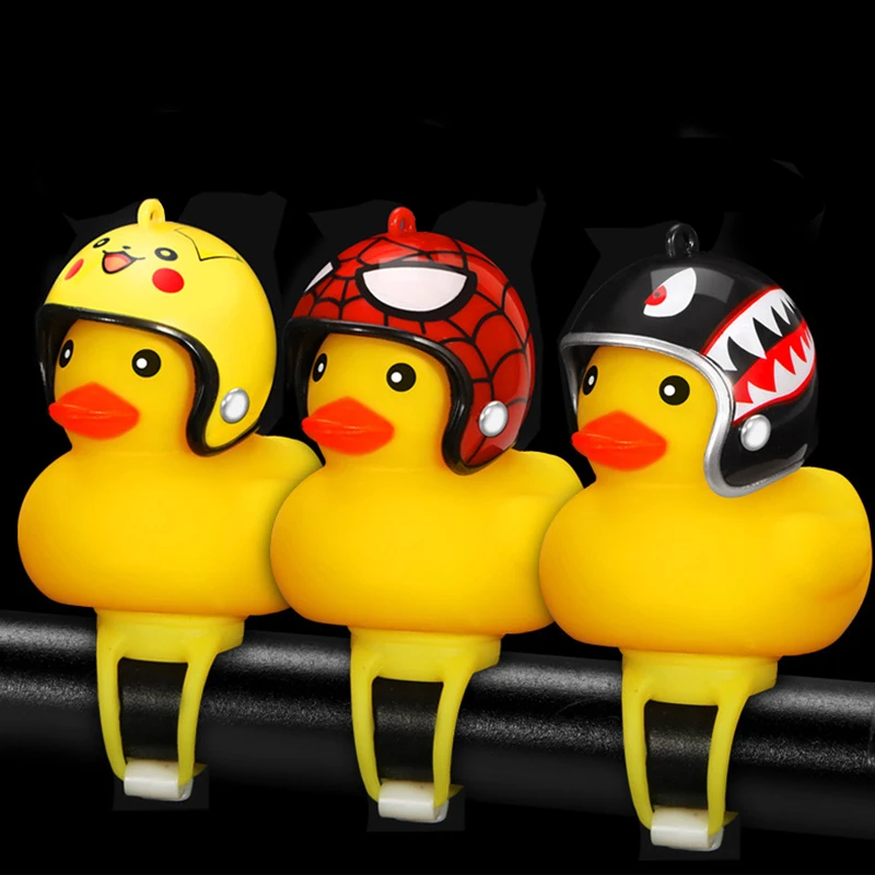 1 шт. мультяшный желтый силикагель в форме маленькой утки велосипедные