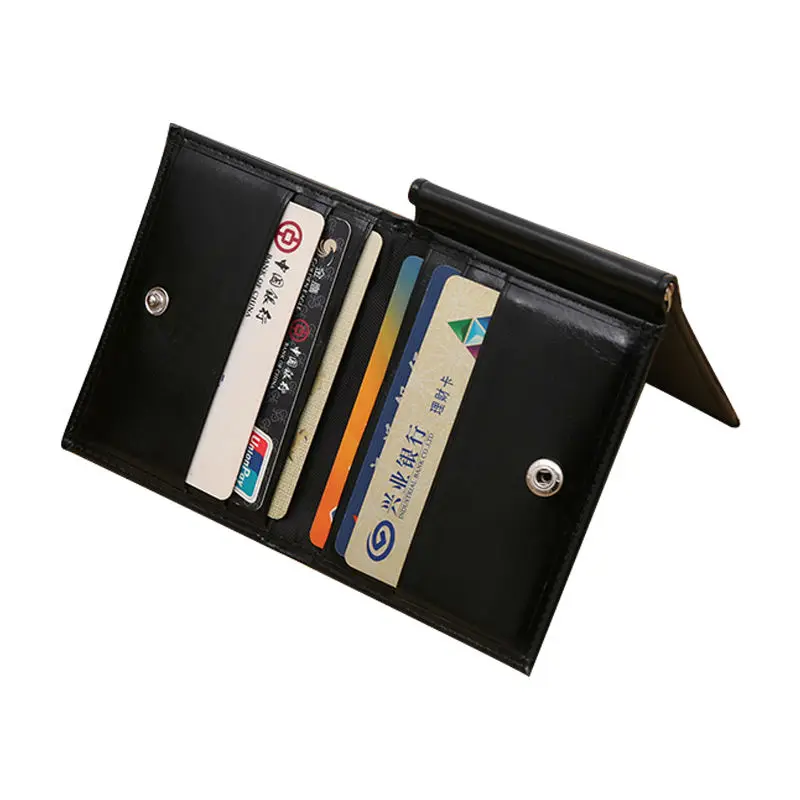 

Genuine Leather Magic Money Clip 3 Fold Slim Wallet Men Women Large Capacity Convenient Cash Dollar Clip