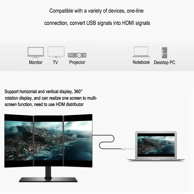 INGELON 1080 p USB 3 0 в HDMI конвертер внешняя видеокарта usb hdmi HD кабель преобразования